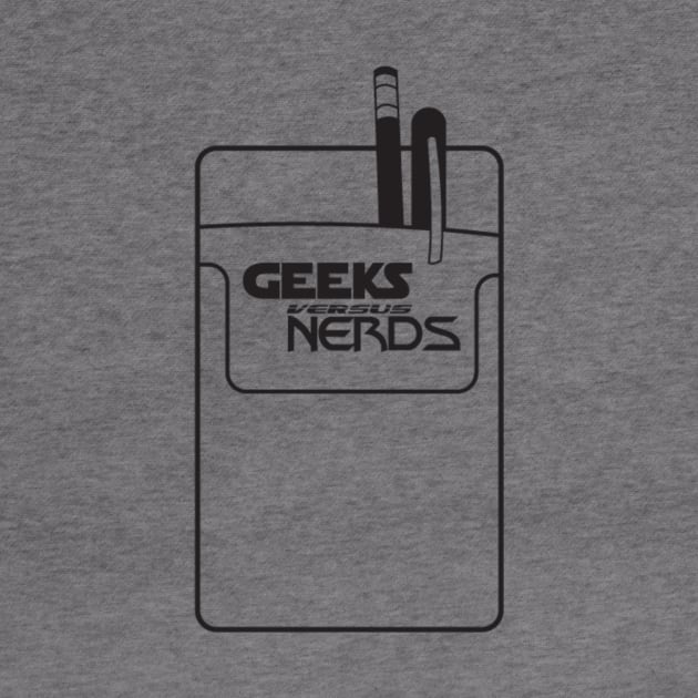 Geeks versus Nerds Logo (Black) by geeksversusnerds